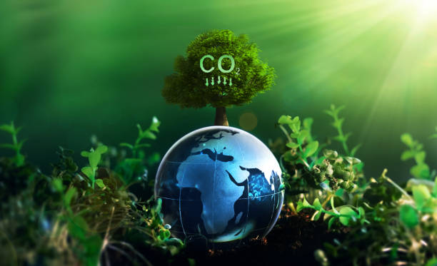 istock Reduce CO2 emission concept.
Renewable energy-based green businesses can limit climate change and global warming.
Clean and environmentally friendly environment without carbon dioxide emissions. 1385647865