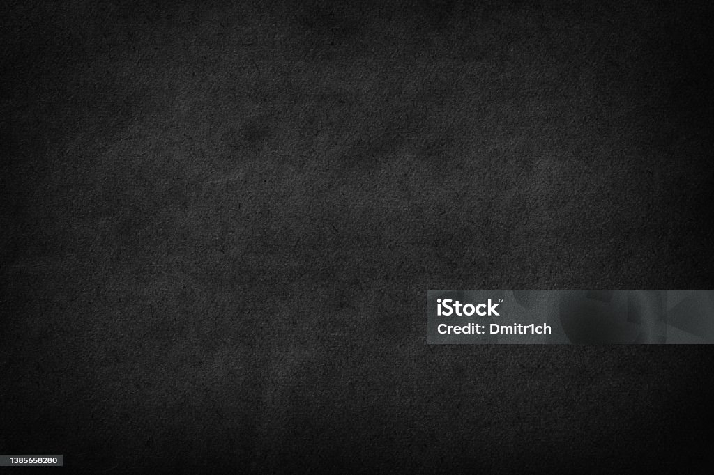 black paper texture. black sheet of cardboard as a background dark paper texture, black notepad page background Backgrounds Stock Photo