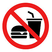 istock No eat and drink vector icon 1385674044
