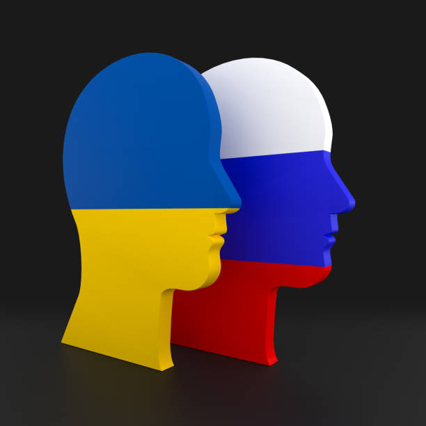 istock Russia and Ukraine war concept and finding a diplomatic agreement. 3d Rendering 1385677904