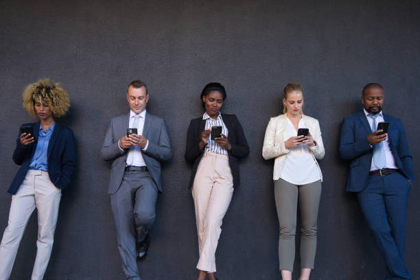 istock Business people on their phones 1385677913