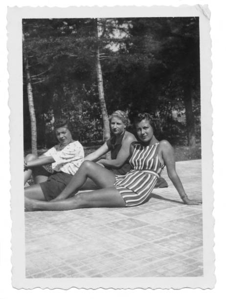 istock Three young women, 1938. 1385678851
