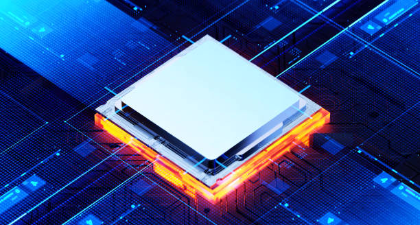 istock 3D illustration cyberpunk AI skyscraper Circuit board. Technology background. Central Computer Processors CPU and GPU conception. 1385678928