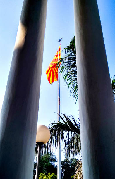 istock Shiv Baba flag waving at Brahmakumaris Center 1385682957