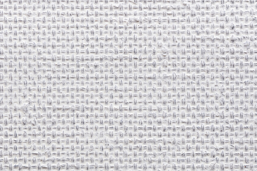 Perfect new natural canvas background in elegant white color for your creative work, stylish texture.