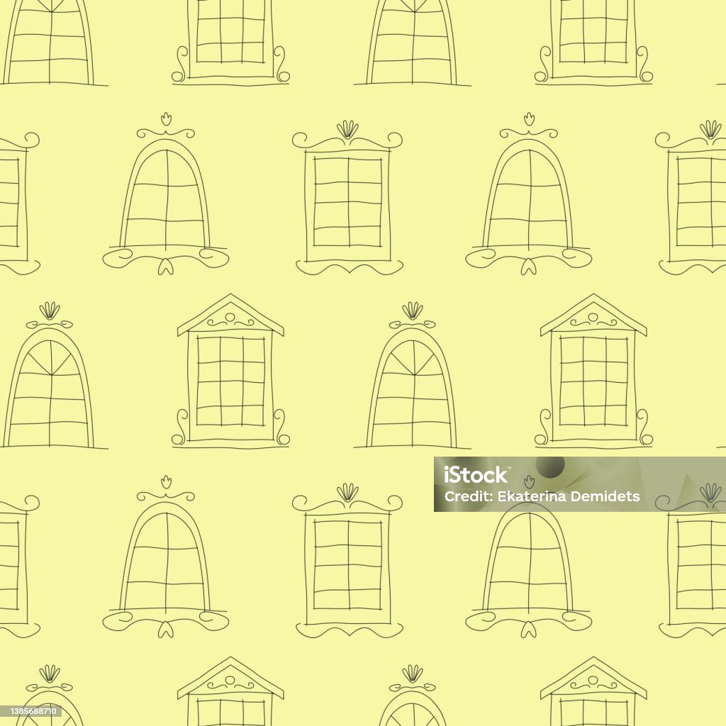 Windows Pattern Stock Illustration - Download Image Now - Ancient ...