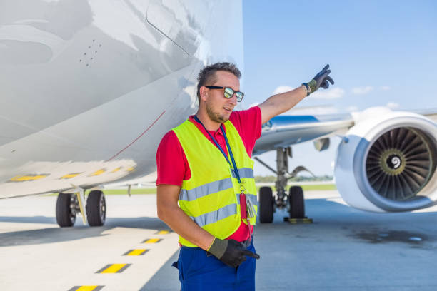 istock Airport ground service at work 1385693006