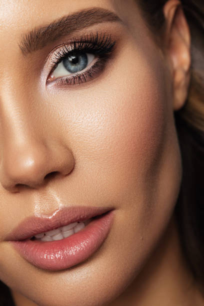 istock Beautiful girl with perfect make-up 1385700093