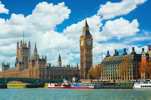 istock Big Ben and Thames River in London, UK 1385706297