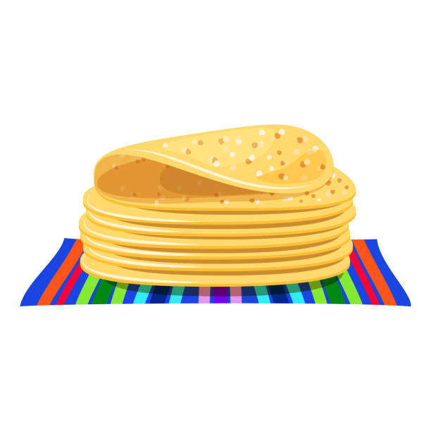 ilustrações de stock, clip art, desenhos animados e ícones de tortillas icon - tortilla chip