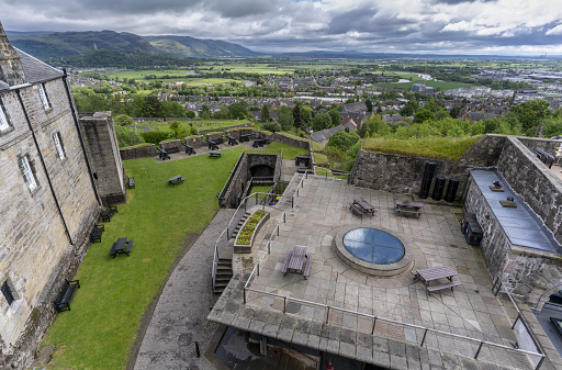 Stirling , Scotland - May 26 , 2019 : Scenery in Stirling Castle is one of the largest and most important fortification castles in Scotland