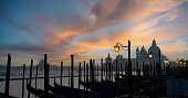 Sunset Over The Grand Canal In Venice, Italy