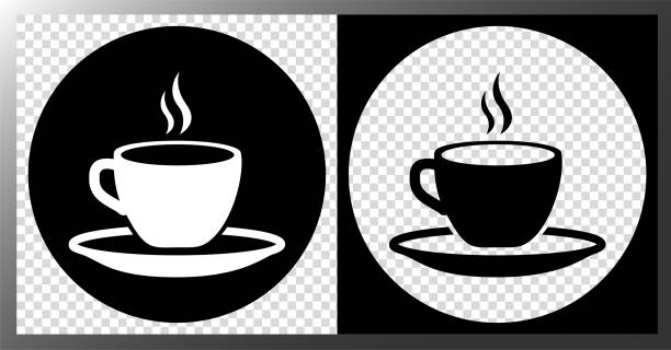 Icône tasse de café Vector icon and illustration in HD very easy to make edits. tasse café stock illustrations