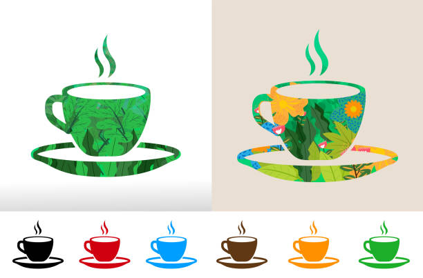 Icône tasse de café Vector icon and illustration in HD very easy to make edits. tasse café stock illustrations