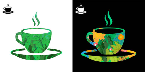 Icône tasse de café Vector icon and illustration in HD very easy to make edits. tasse café stock illustrations