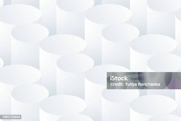 Geometric Seamless Pattern In White Abstract Background With Light ...