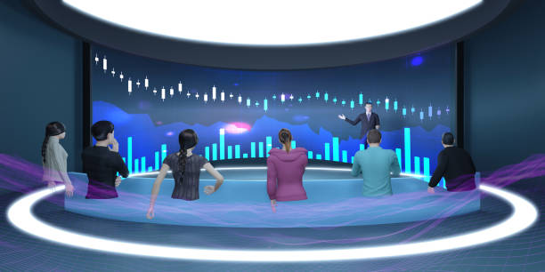 istock Metaverse Classroom Online School VR Camera Avatars in Metaverse Virtual Holograms in Virtual World 3D Illustrations 1385723555