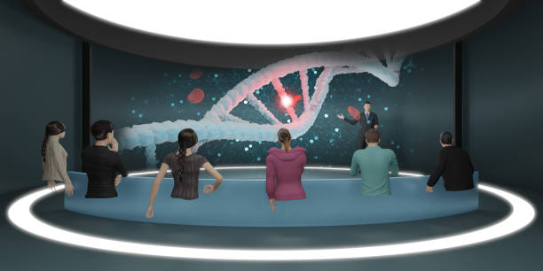 istock Metaverse Classroom Online School VR Camera Avatars in Metaverse Virtual Holograms in Virtual World 3D Illustrations 1385723566