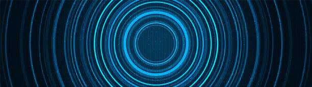 istock Panorama Teleport Speed Warp Background,Hi-tech Digital and sound wave Concept design,Free Space For text in put,Vector illustration. 1385729429