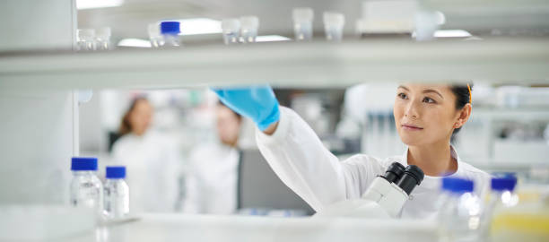 istock female laboratory researcher 1385731822