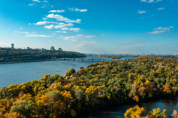istock Aerial view of Kiev and Dnieper River 1385735228