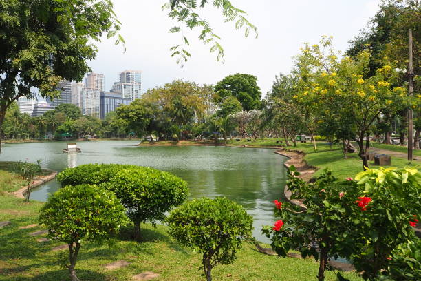 istock Bangkok park in the morning 1385738240