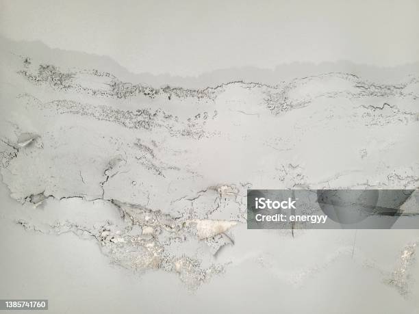 Leakage Of Roof Water Stock Photo - Download Image Now - Wet, Surrounding Wall, Leaking
