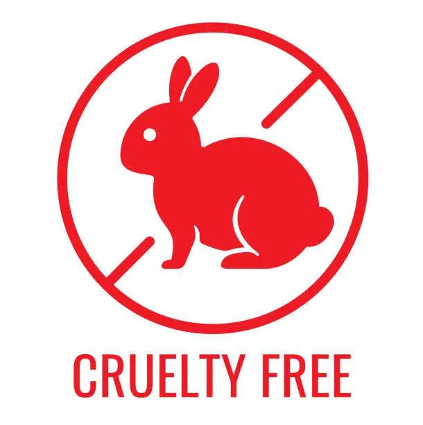 Vector illustration of cruelty free sign icon