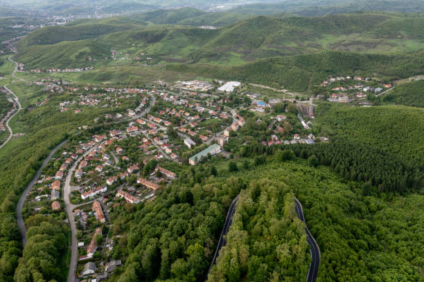 istock Flying over city area 1385744254