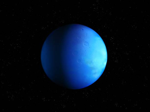 istock Beautiful blue planet. Alien rocky planet in space. 1385748370