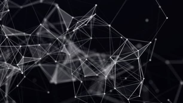 istock Digital technology background. Network connection dots and lines. Futuristic background for presentation design. 3d 1385748421