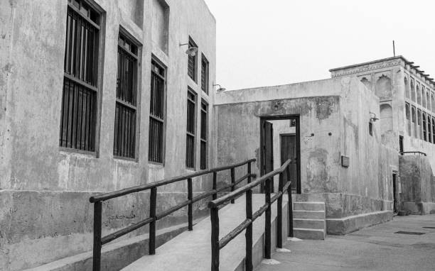 istock Old buildings in the Wakrah souq (Traditional Market). 1385750552