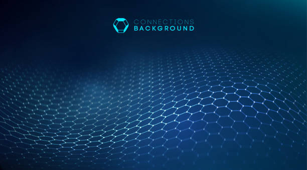 Network connection concept black background vector illustration. Futuristic hexagon perspective wide angle lanscape. Futuristic honeycomb concept. 3d landscape. Big data digital background Network concept blue vector illustration. Futuristic hexagon vector illustration. Futuristic hexagon vector illustration. HUD element. Technology concept. 3d landscape. Big data. hotline background stock illustrations