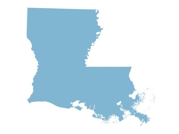 Louisiana map vector illustration of Louisiana map 11189 stock illustrations