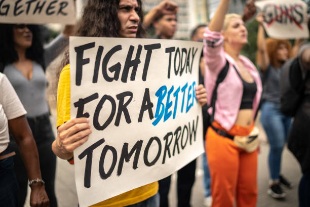 Tel Aviv, Israel - June 29th, 2024: A man demonstrating against the Israeli prime minister in Tel Aviv.