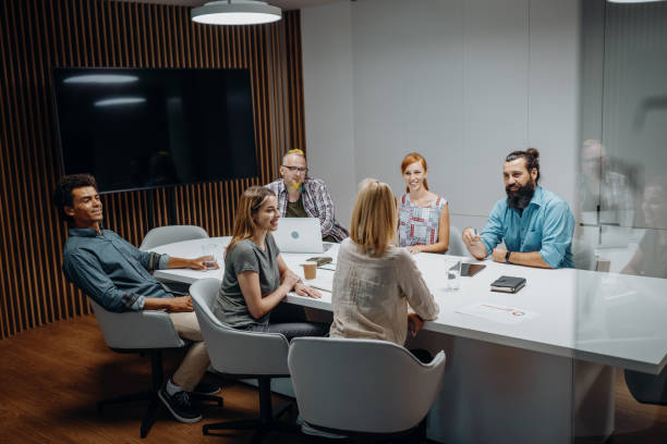 istock Creative people brainstorming about start-up project and collaboration 1385785369