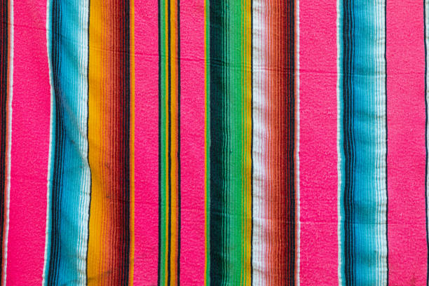 istock Colorful traditional blanket in Baja, Mexico. 1385786648