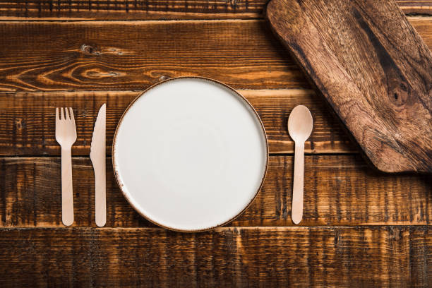 istock Bamboo silverware. Stock photo 1385786744