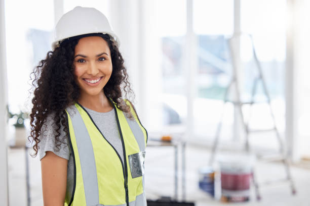 istock Shot of an attractive young contractor standing alone inside 1385786917