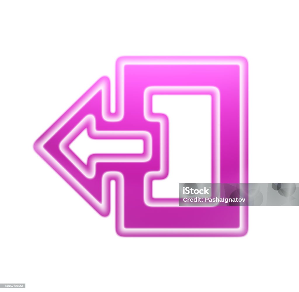 Pink Exit Icon Exit Stock Illustration - Download Image Now - Badge, Brand Name Smart ...