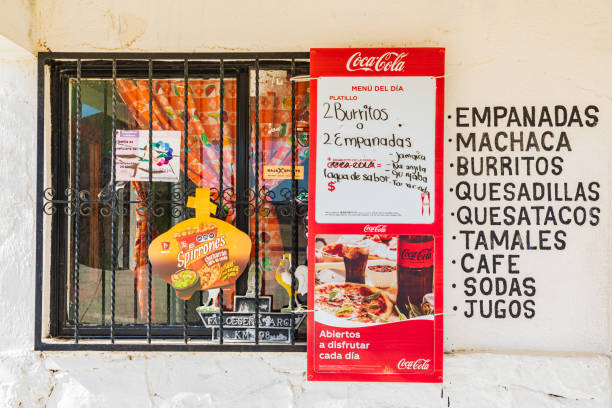 Guadaloupe, La Paz, Baja California Sur, Mexico. November 13, 2021. A lunch cafe along a desert highway in Baja.