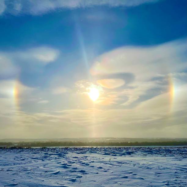 istock Sun dog on cold day 1385800101