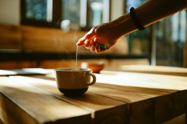 istock hot tea in the mountain cabin 1385827651