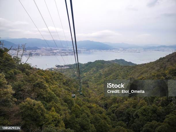 Miyajima Island Cable Car Stock Photo - Download Image Now - Miyajima, Japan, Overhead Cable Car