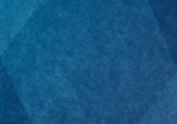 Blue background of Japanese paper