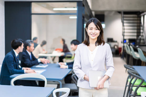 A Career Woman Working in an Office