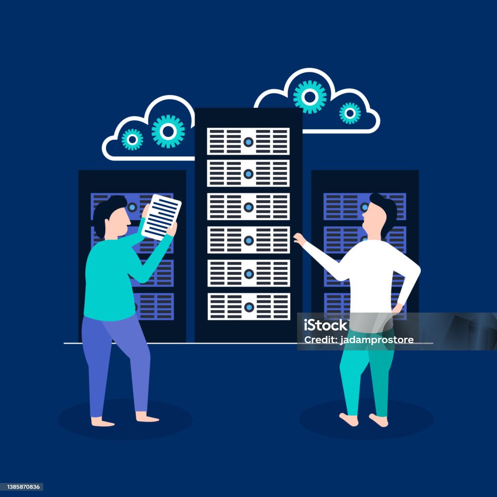 Database Operations Character Stock Illustration - Download Image Now ...