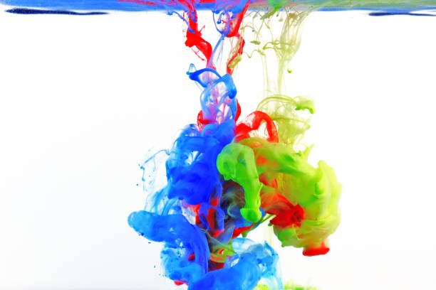 istock photo of paint falling into the water 1385873257