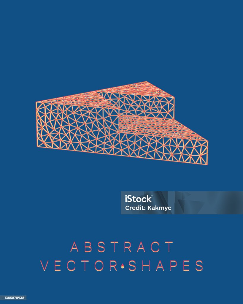 Design Using Shapes Technology Geometric Shape For Design 3d Technology Style Stock Illustration ...