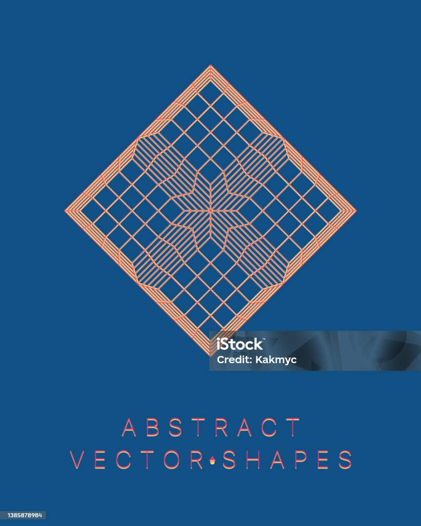 Design Using Shapes Technology Geometric Shape For Design 3d Technology Style Stock Illustration ...
